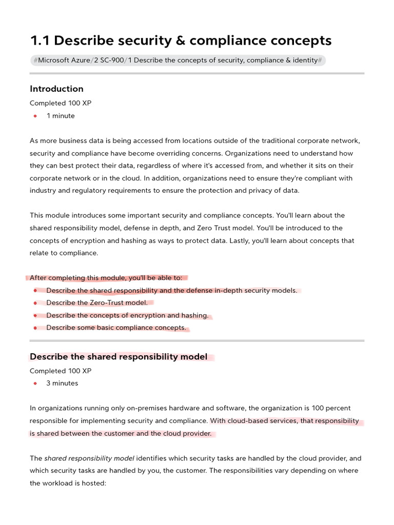 Security & Compliance in Azure Explained | PDF | Key (Cryptography ...