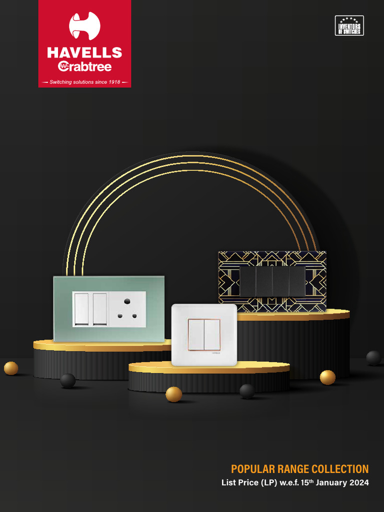 Havells Switch Price List 2024 | PDF | Physical Layer Protocols ...