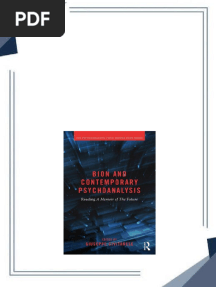 Bion and Contemporary Psychoanalysis Reading A Memoir of the Future 1st Edition Giuseppe Civitarese All Chapters Instant Download