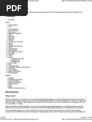 Latex Pdf Te X Portable Document Format