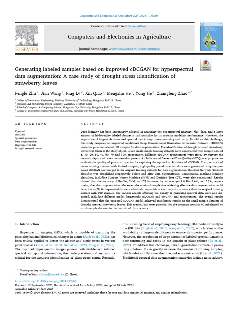 Generating Labeled Samples Based On Improved cDCGAN For - 2024 ...