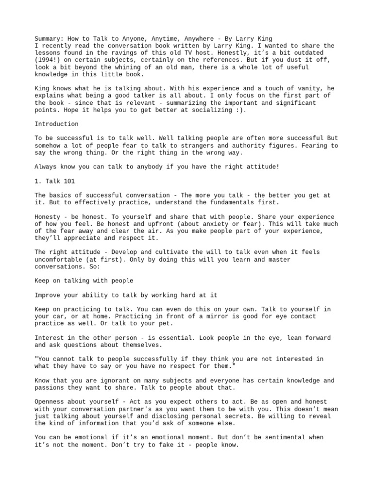 Tweaks | PDF | Body Language | Conversation