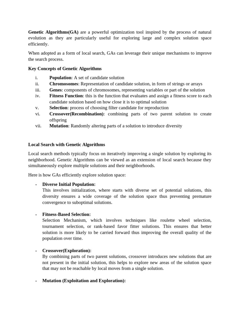 Genetic Algorithms - qn-2c | PDF | Genetic Algorithm | Natural Selection