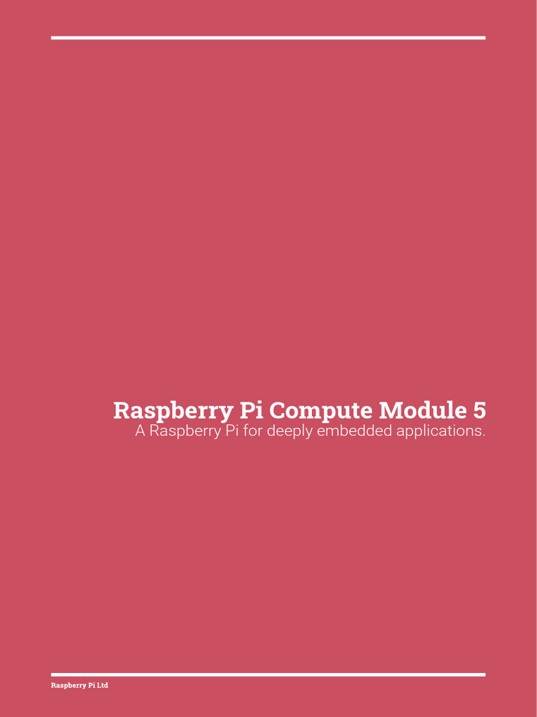 cm5 Datasheet-3537283 | PDF | Raspberry Pi | Computer Science