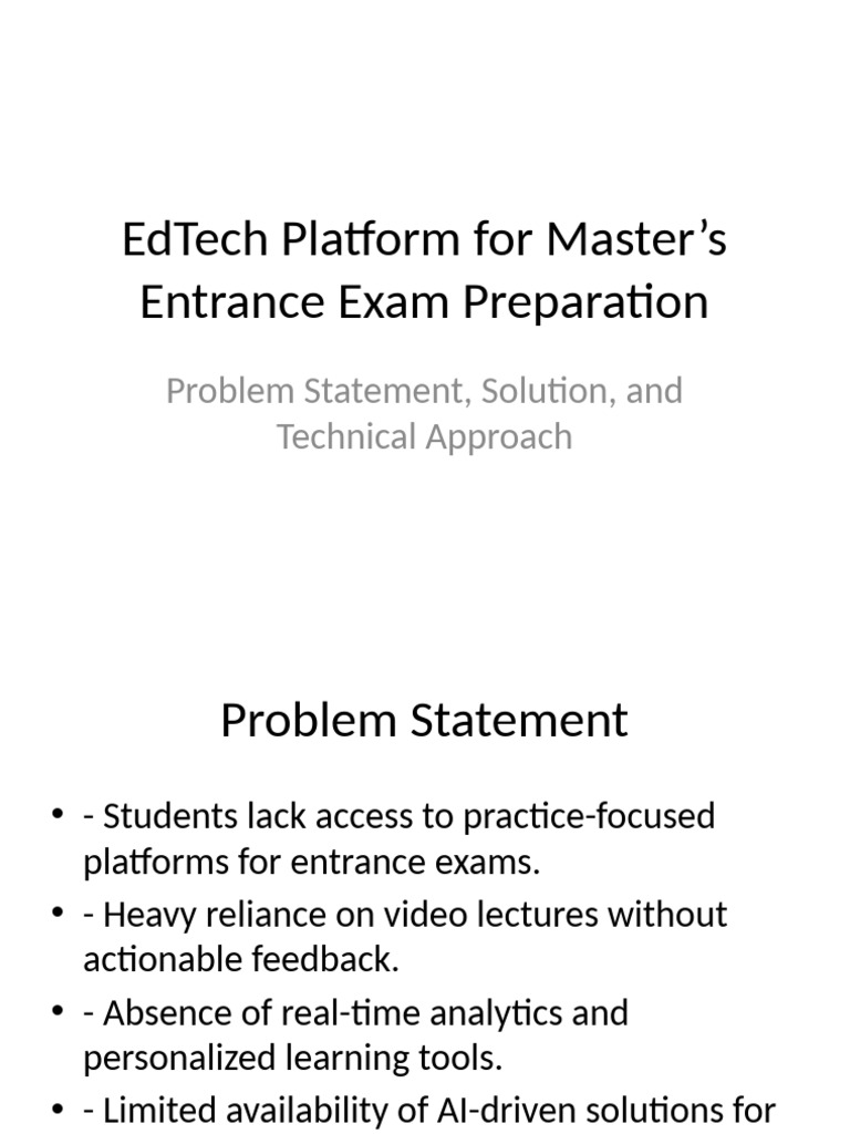 EdTech Project Presentation | PDF