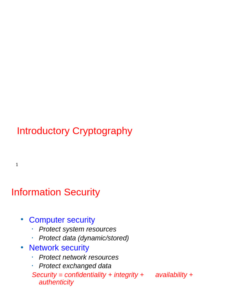 Intro to Cryptography and Security Concepts | PDF | Cryptography ...