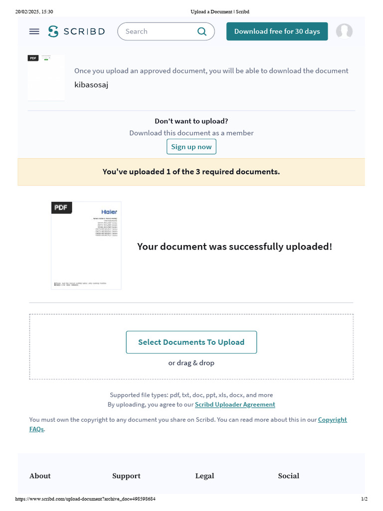 Upload A Document - Scribd | PDF