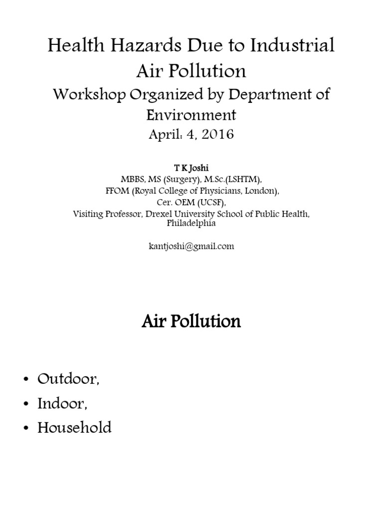 Industrial Air Pollution Health Risks | PDF | Air Pollution | Combustion