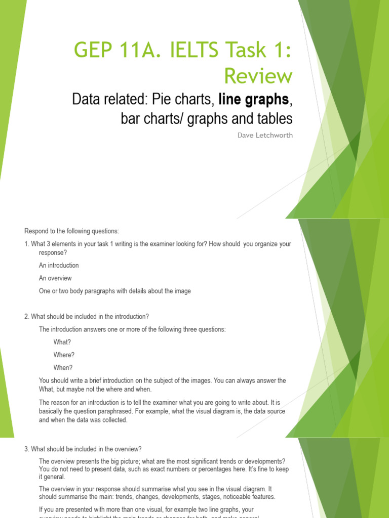 IELTS Task 1 Writing Guide | PDF