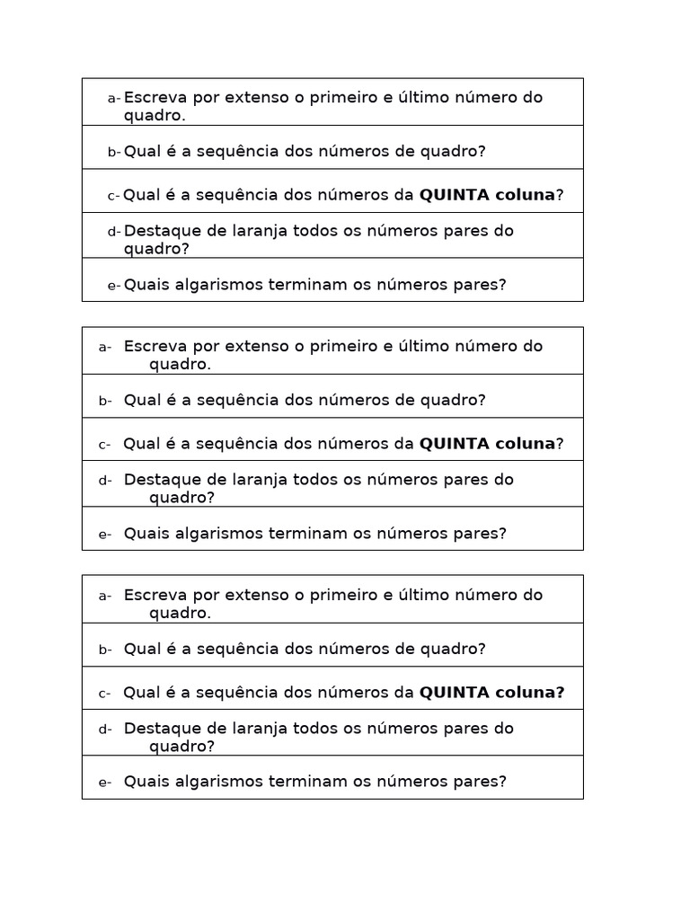 Algarismos que Terminam Números Pares | PDF