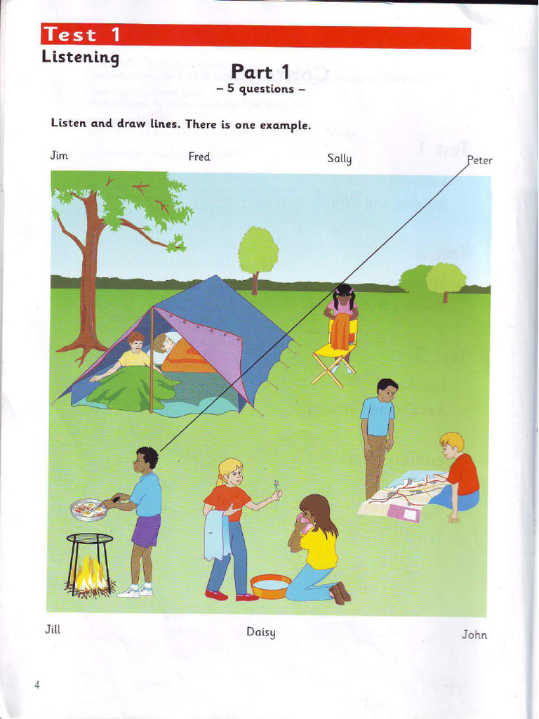 Listening Test 1 Movers 3 | PDF