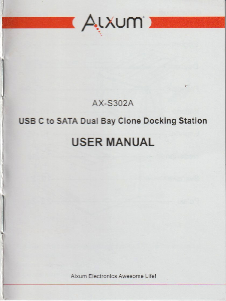 Manual Dock Station | PDF