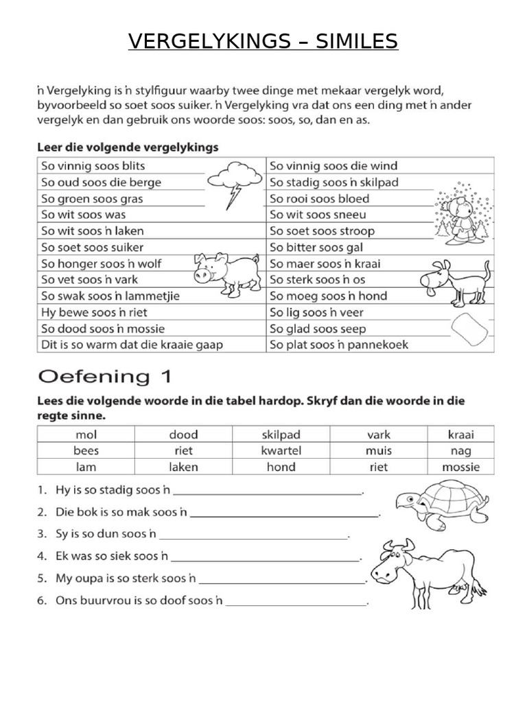VERGELYKINGS | PDF