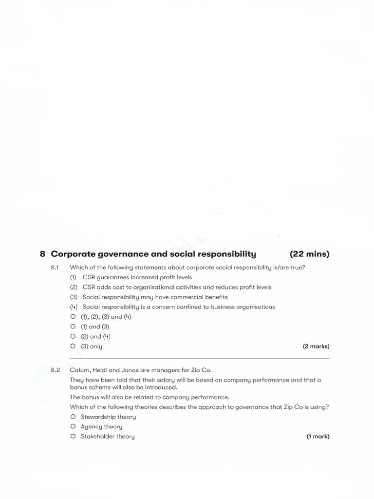 Corporate Governance Assignment1 | PDF