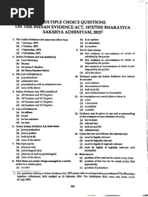 BSA Multiple Choice