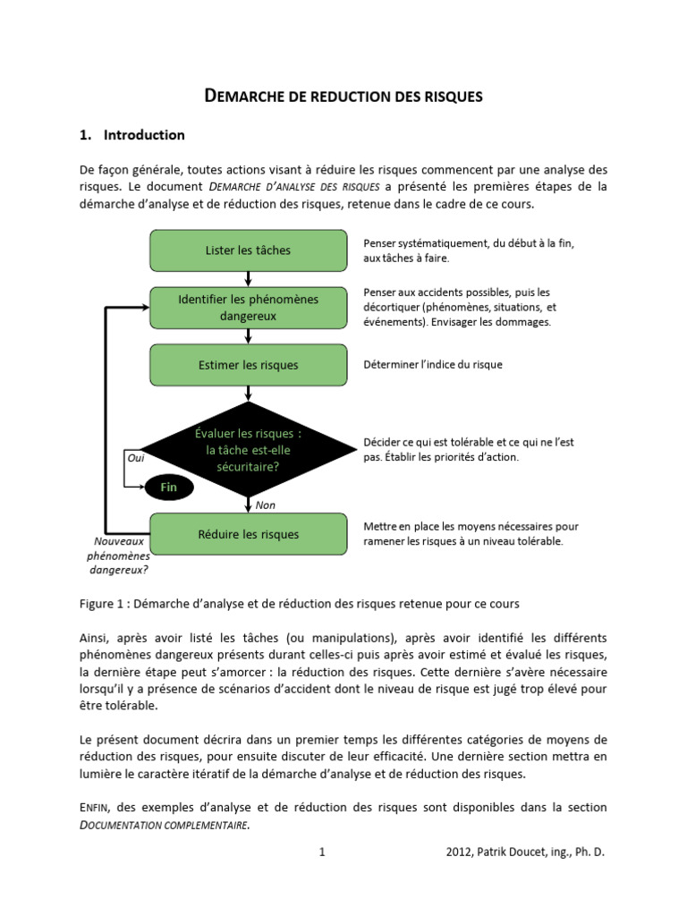 Réduction des Risques : Méthodes et Efficacité | PDF | Sécurité | Risque