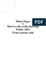 White Paper Credit Checking