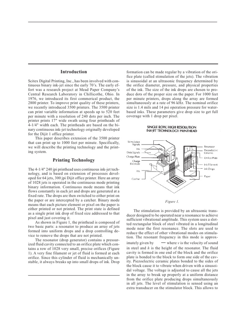 11 High Resolution Long Array Ink-Jet Printer | PDF | Printer ...