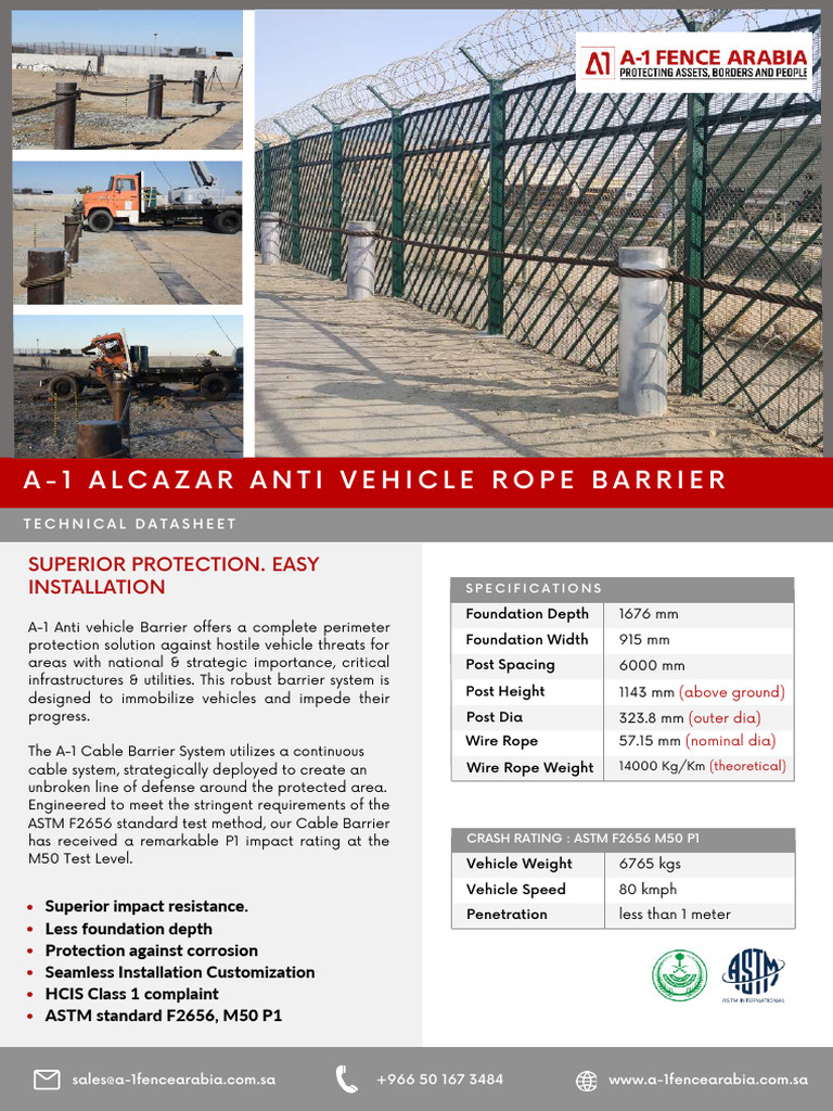 Anti-Vehicle Barrier Specs | PDF