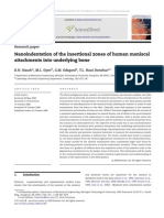 Nanoindentation of The Insertional Zones of Human Meniscal Attachments Into Underlying Bone