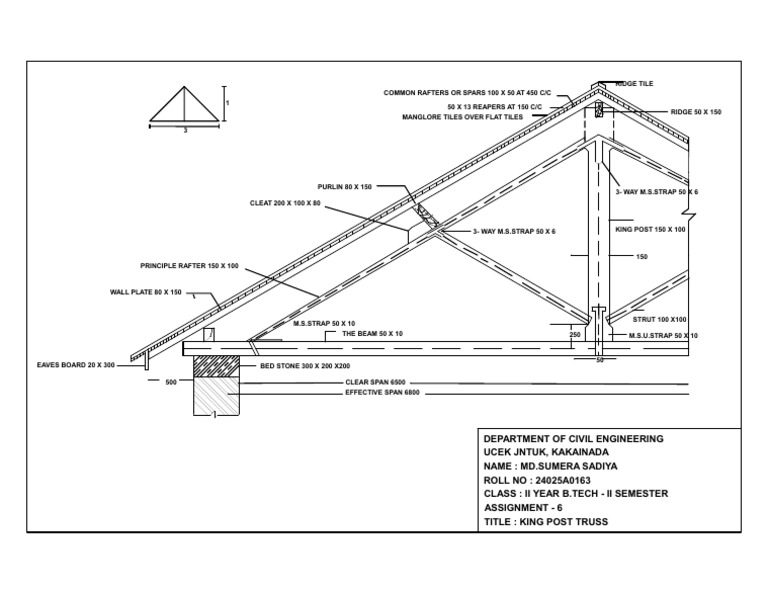 king post SUMERA | PDF | Structural Engineering