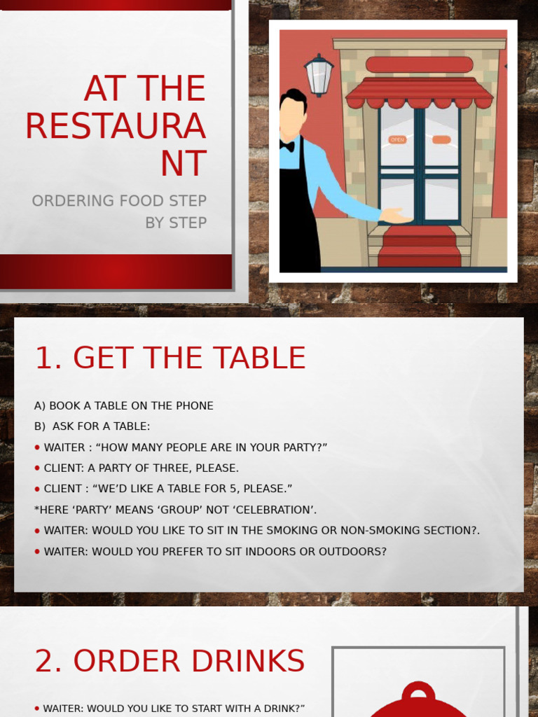 2.at A Restaurant Ordering | PDF