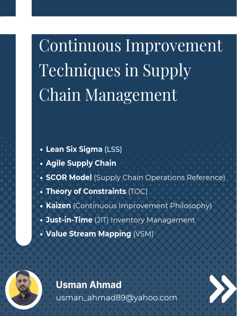 Continuous Improvement in Supply Chains | PDF | Lean Manufacturing ...