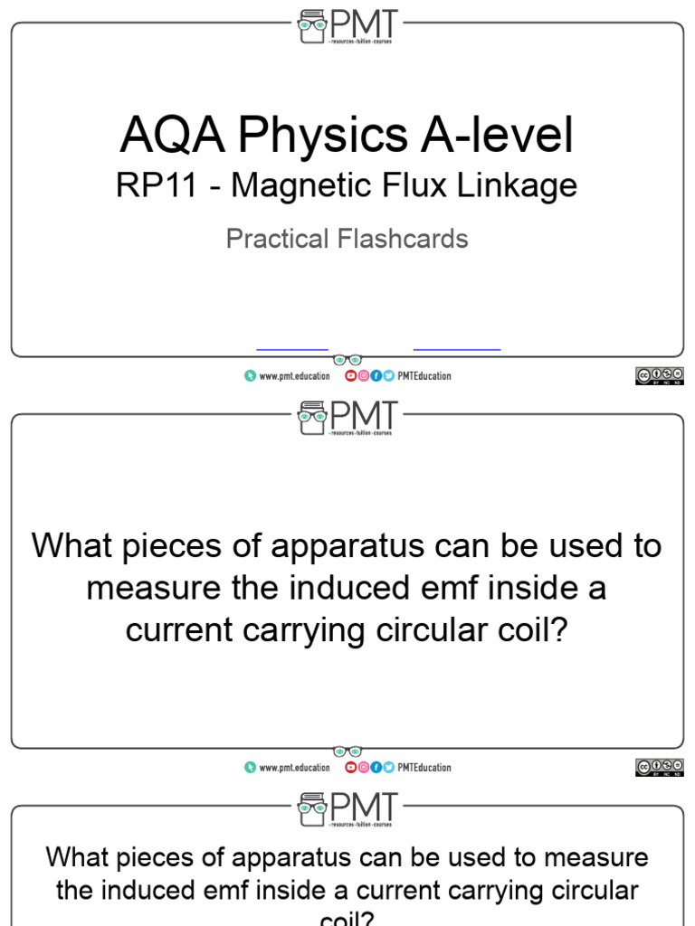 AQA A-Level RP11: Magnetic Flux Linkage | PDF | Inductor | Alternating ...