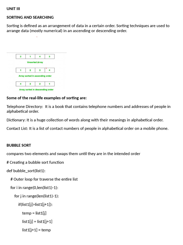 UNIT III | PDF | Computing | Computer Programming