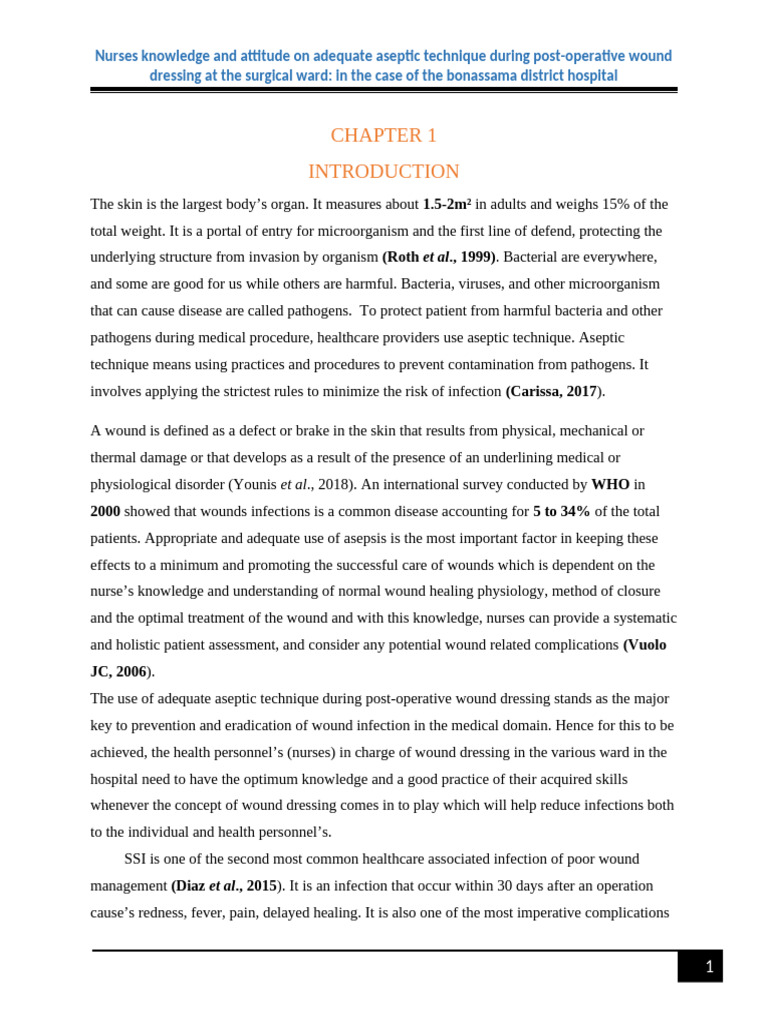 Nurses' Aseptic Technique in Wound Care | PDF | Hand Washing | Wound