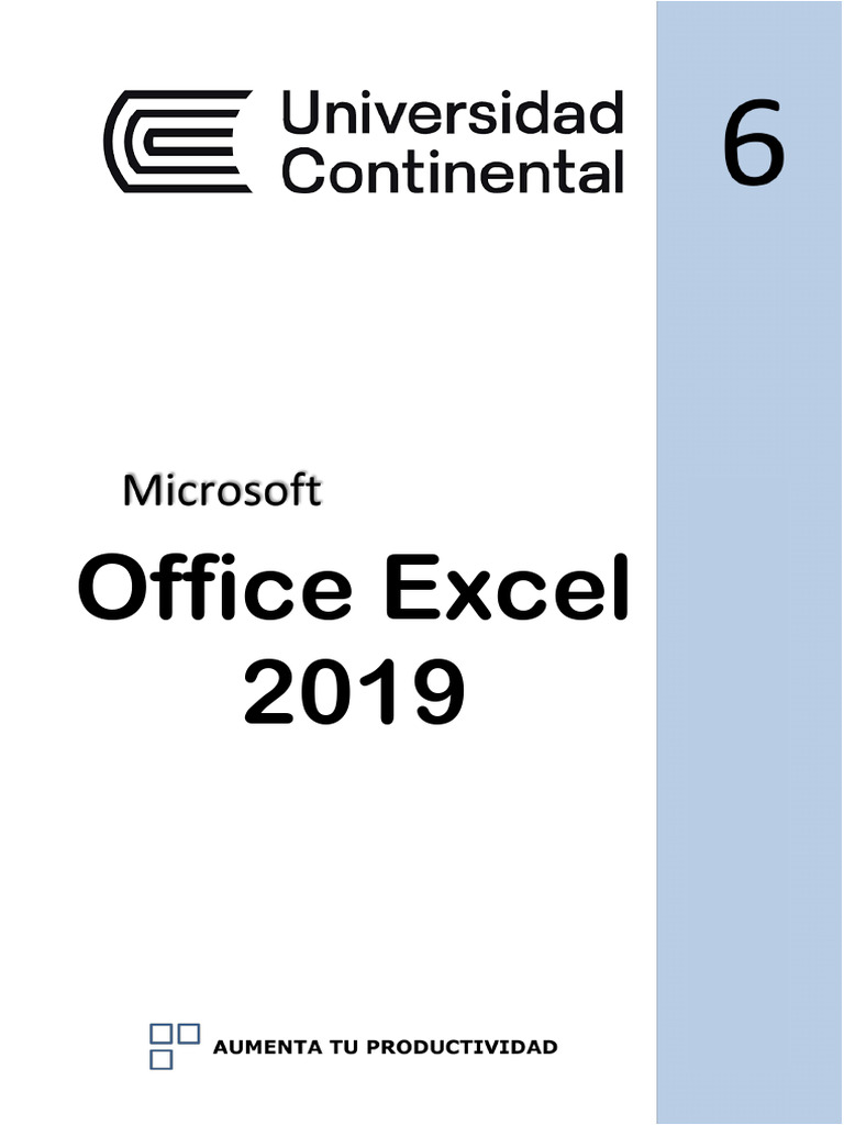 Gestión y Análisis de Datos Con MS Excel 2019 | PDF | Microsoft Excel ...
