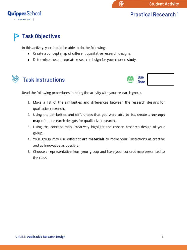 Qualitative Research Design Concept Map | PDF | Cognitive Science ...