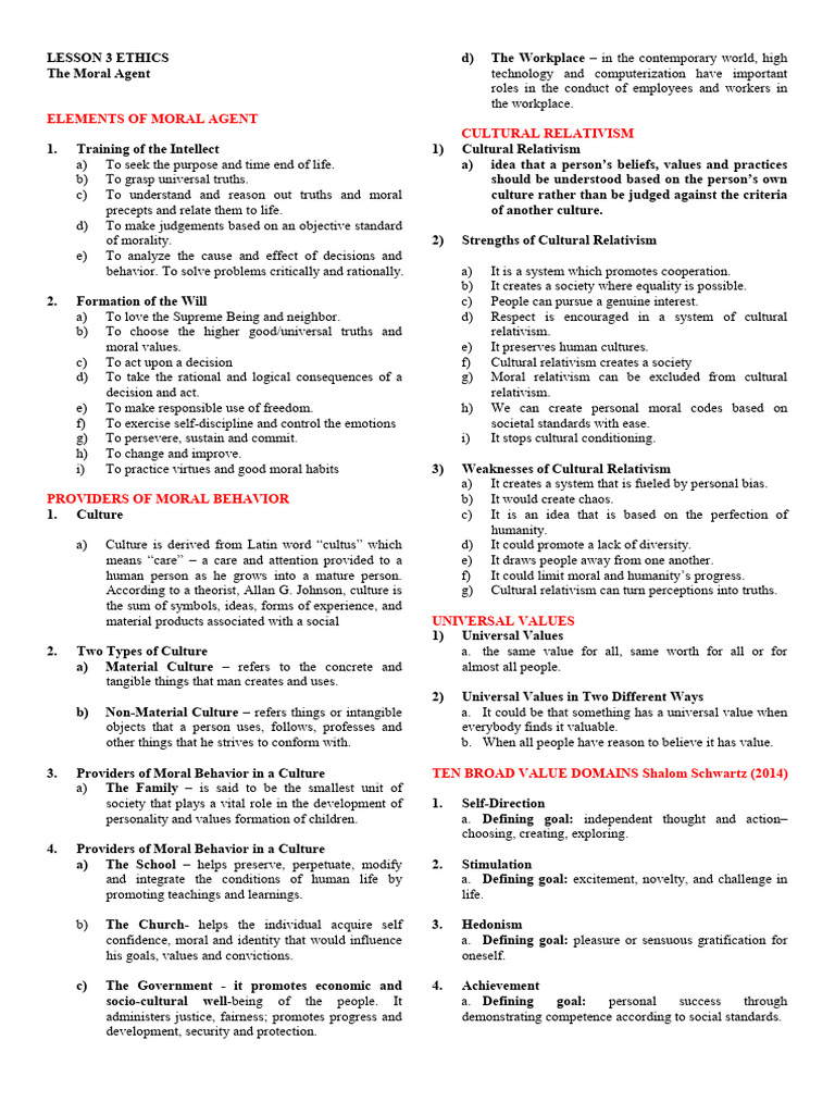 Understanding Moral Agents and Ethics | PDF | Morality | Social Psychology