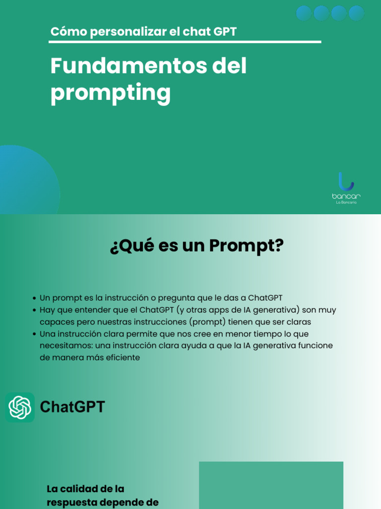 Fundamentos del Prompting en ChatGPT | PDF | Microsoft Excel
