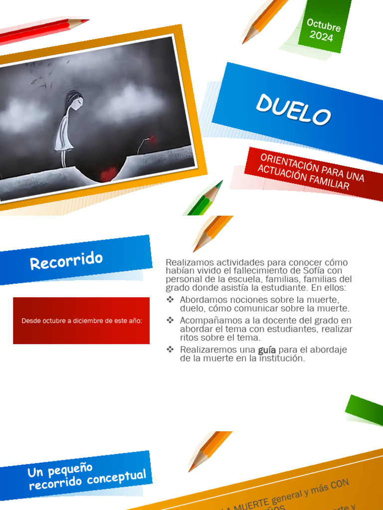 Abordaje del Duelo en la Escuela | PDF | Las emociones | Dolor