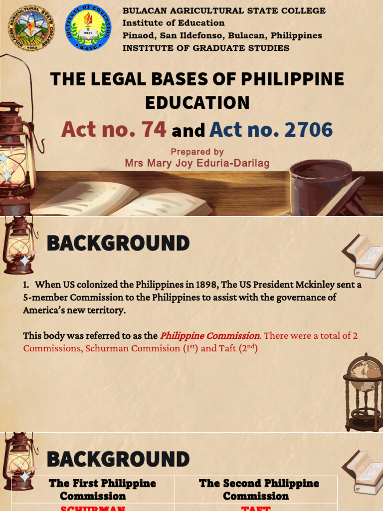 Legal Foundations of Philippine Education | PDF | College | Academic Degree