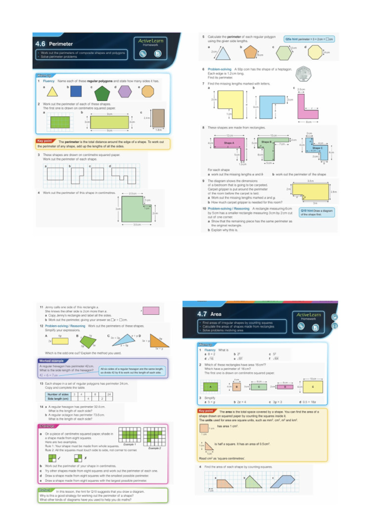 Yr 7 Decimals Perimeter | PDF