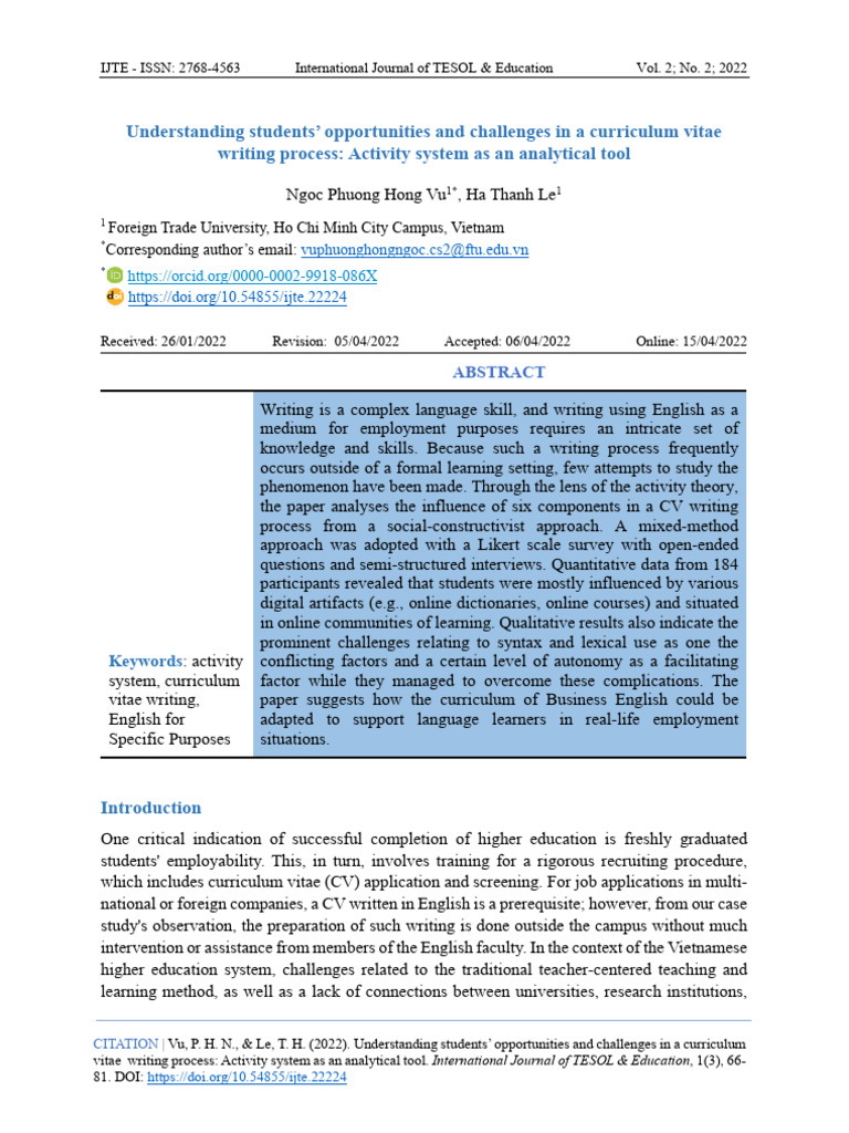 SSRN Id4111205 Code4693557 | PDF | Learning | English As A Second Or ...