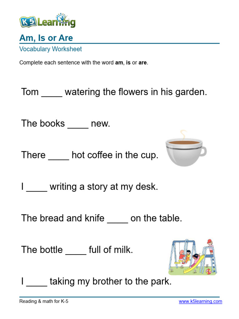 Am, Is or Are in A Sentence | PDF