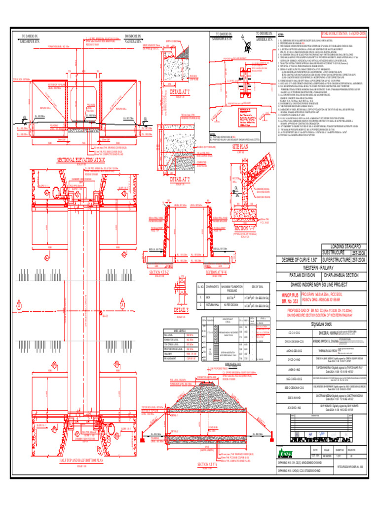 Proposed Bridge No. 333 Details | PDF | Precast Concrete | Mechanical ...
