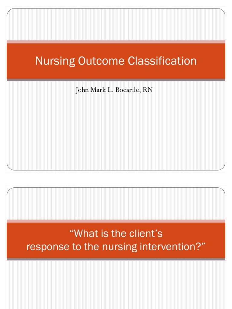 Nursing Outcome Classification | PDF | Nursing | Heart Failure