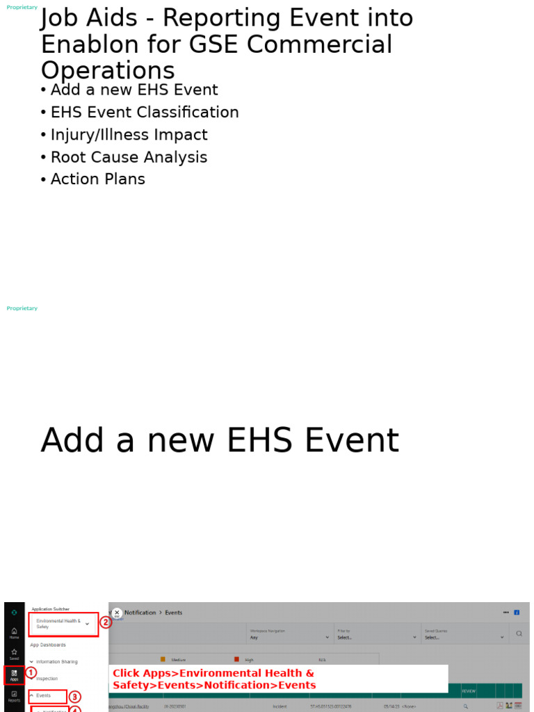 GSE EHS Event Reporting Guide | PDF