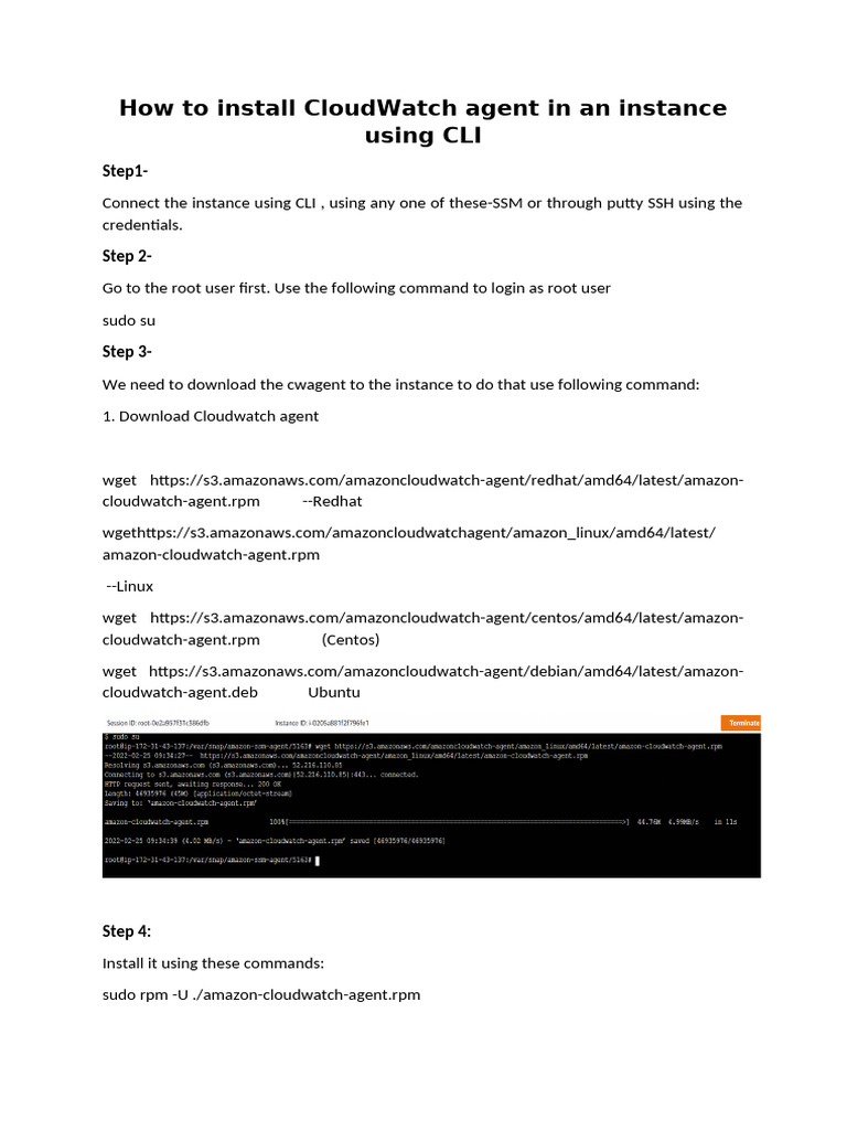 Cwagent Installation | PDF