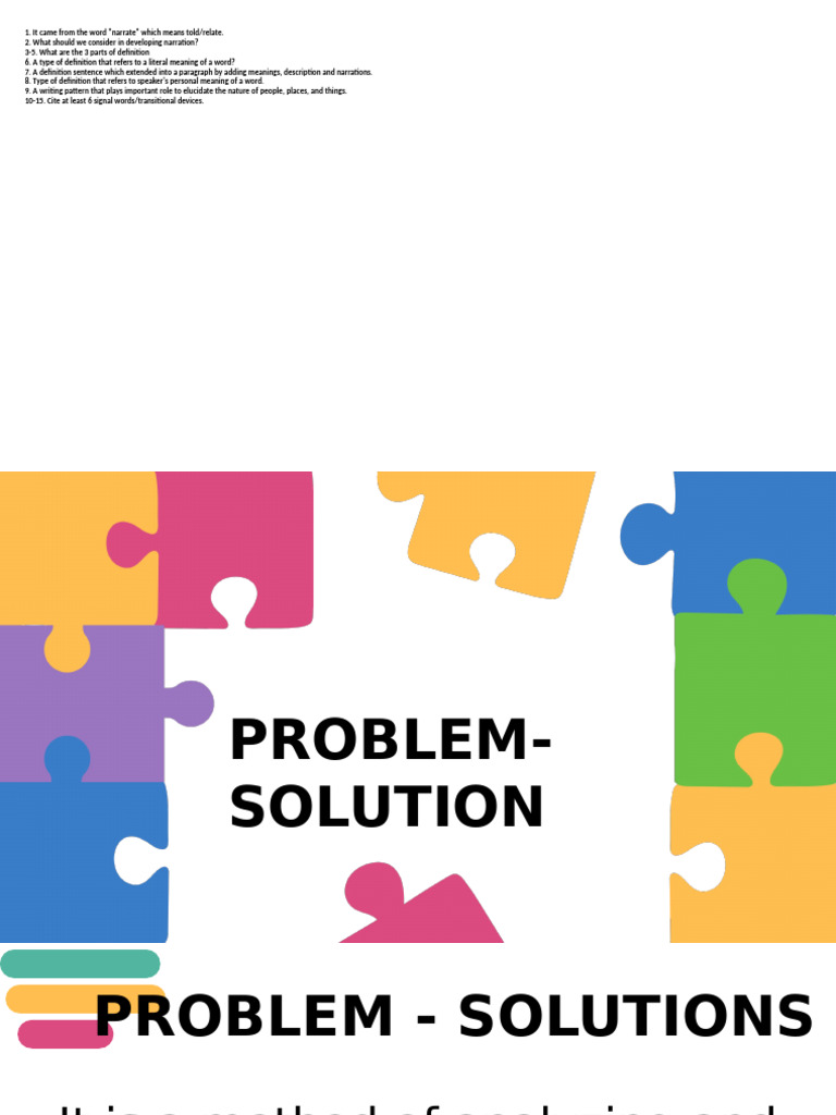 Problem Solution & Persuasive Paragraph | PDF | Paper | Semantics