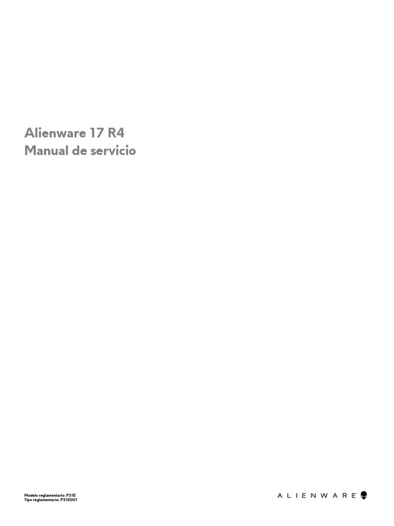 Manual de Servicio Alienware 17 R4 | PDF | Bios | Ciencias de la ...