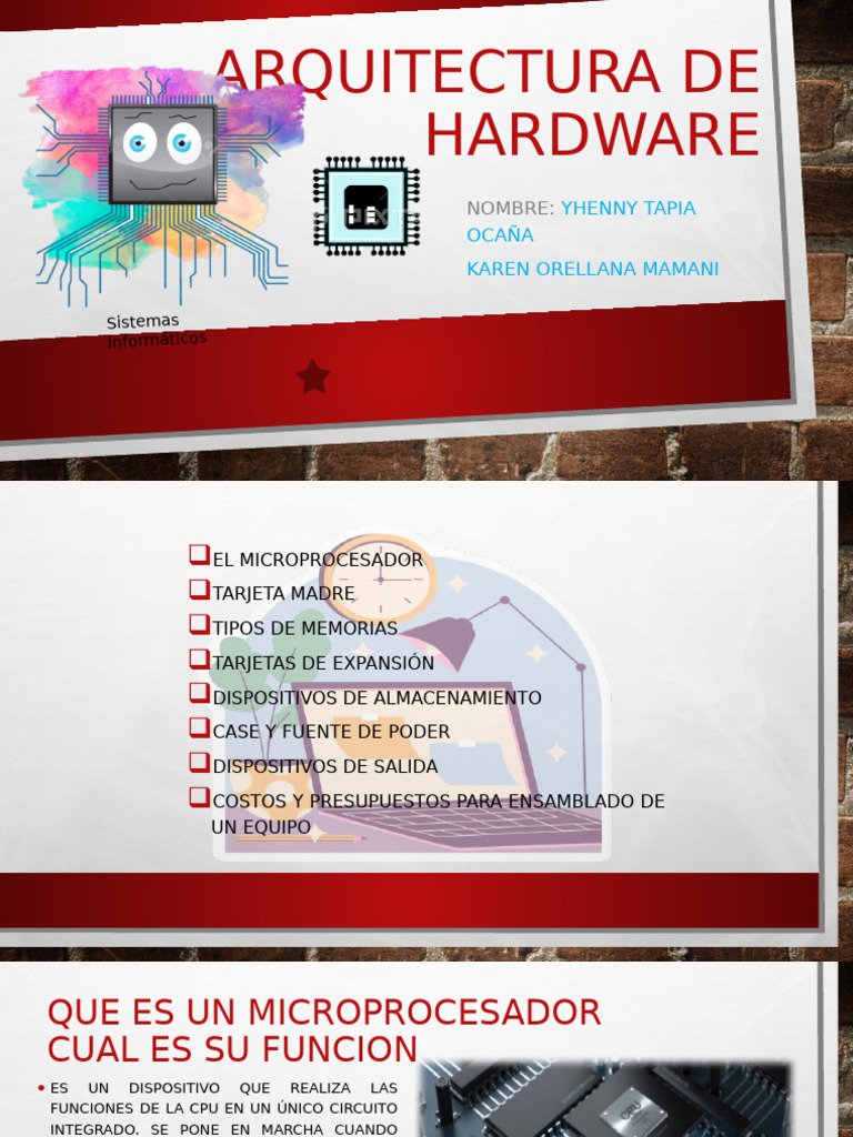 Componentes Clave de Hardware Informático | PDF | Hardware de la ...