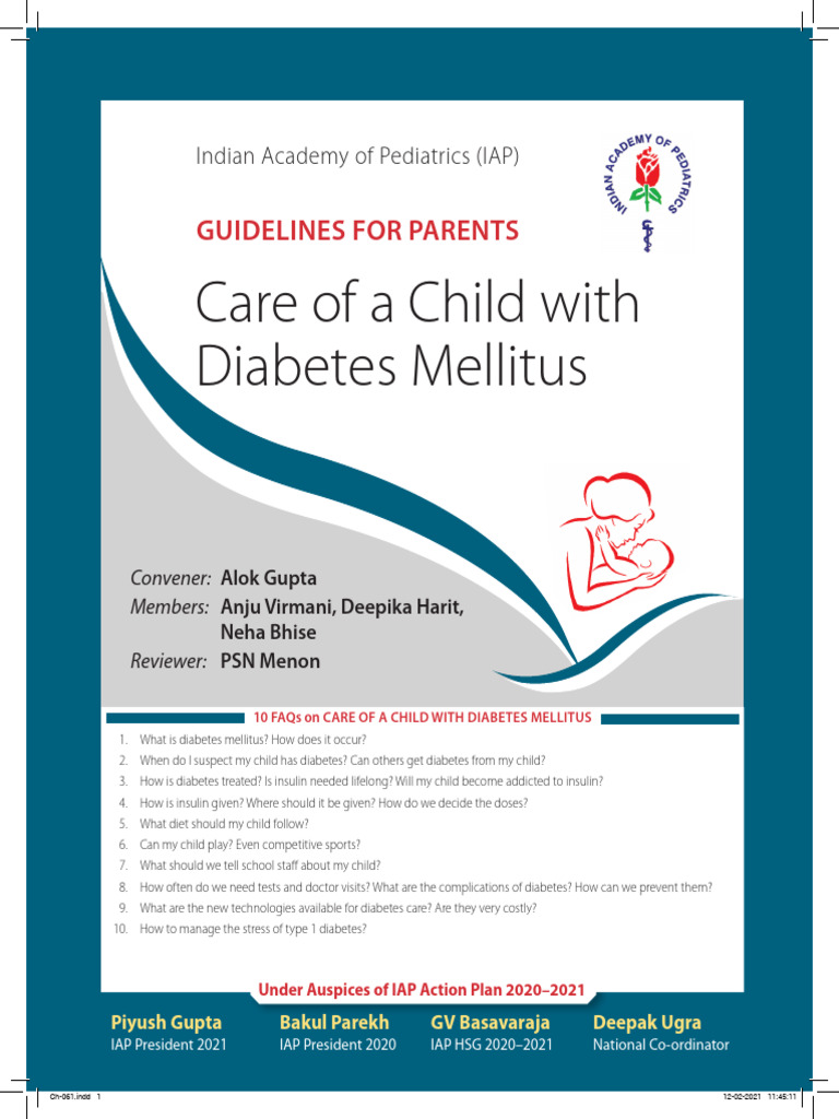 Guidlines For Care of A Child With Diabetes Mellitus | PDF | Diabetes ...