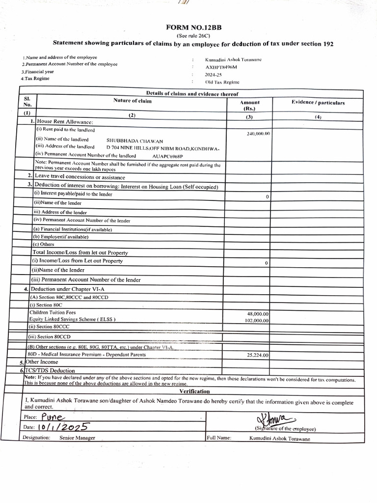 12BB | PDF | Interest | Taxes