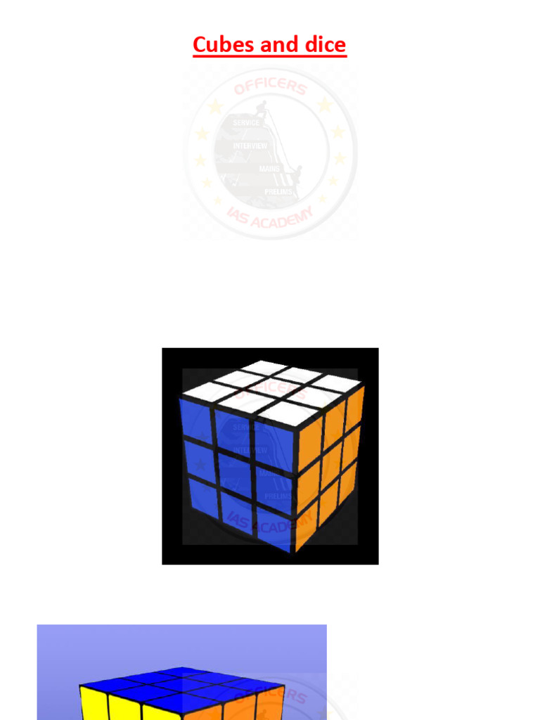 Cube and Dices PPT (1) X Batch R 7 C2 | PDF | Dice