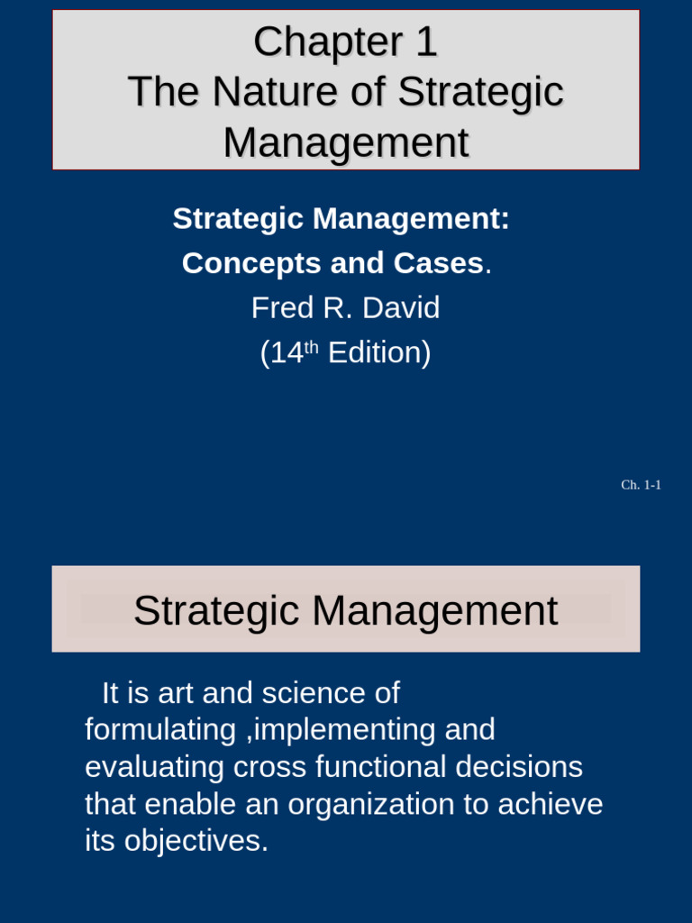 Strategic-Management-Concepts Lect 1 | PDF | Strategic Management ...